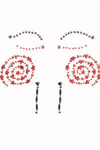 Leg Avenue Puppet Face Jewels Sticker in Black  from SexyShoes.com