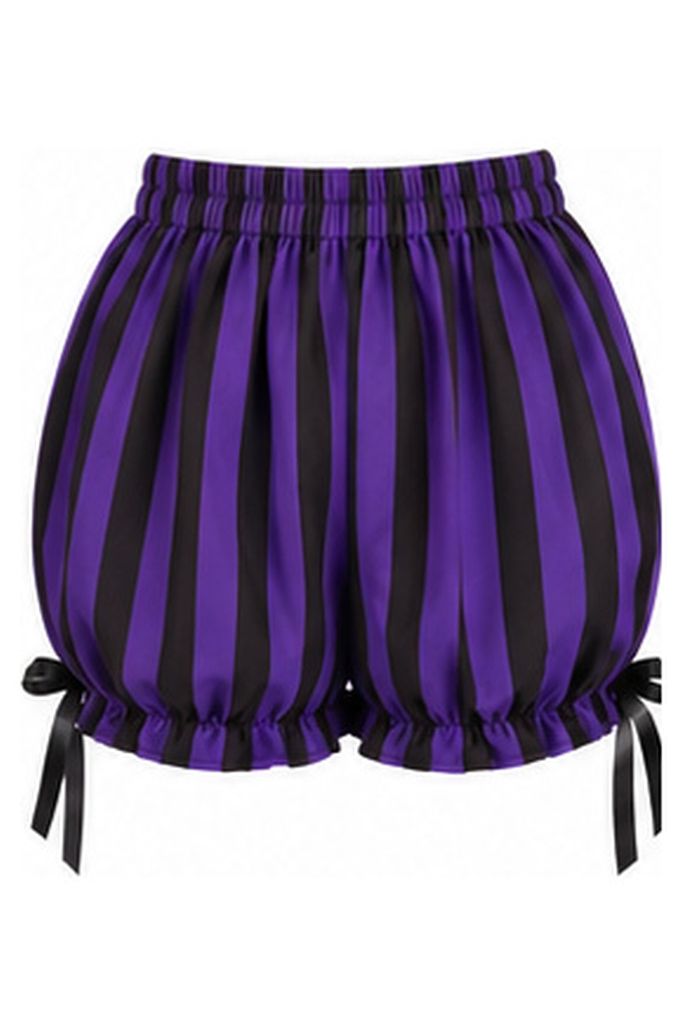 Purple/Black Striped Bloomers