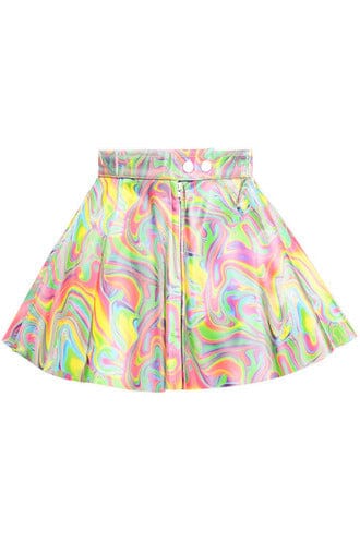 Daisy Corsets Retro Swirl Skirt in Multi 