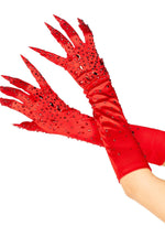 Rhinestone Claw Gloves