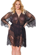 Robe With Bell Sleeves