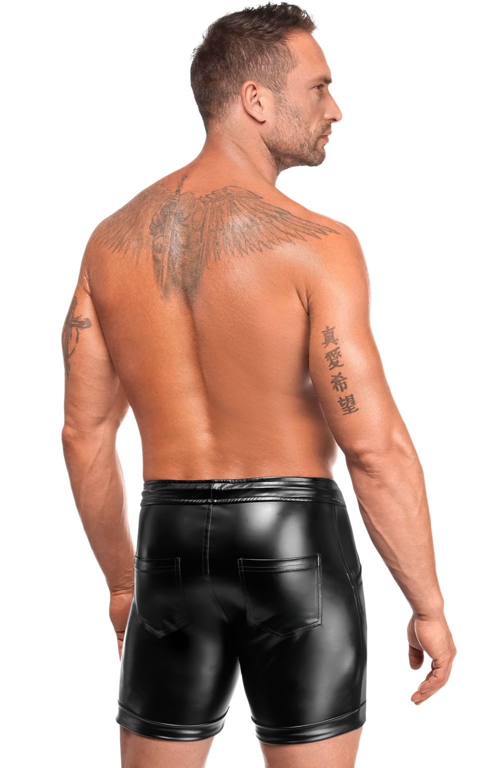 Rogue Black Wetlook Men's Shorts