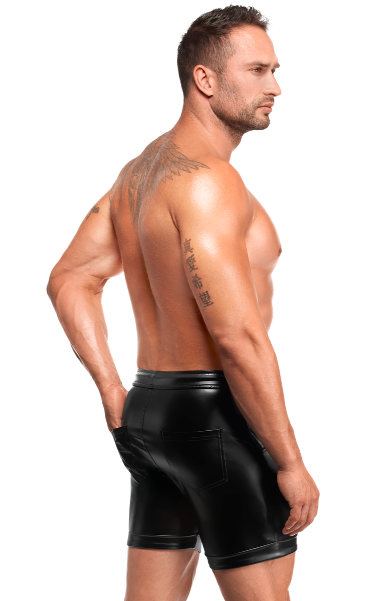Rogue Black Wetlook Men's Shorts