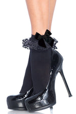 Ruffle Bow Ankle Socks