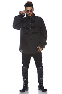 Ruffle Front Shirt-Mens Tops-SEXYSHOES.COM