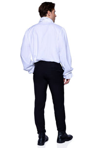 Ruffle Front Shirt-Mens Tops-SEXYSHOES.COM