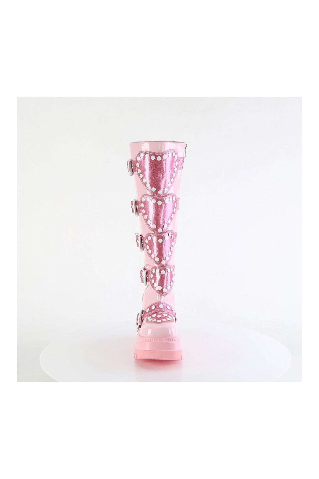 SHAKER-210 Pink Patent Knee Boot