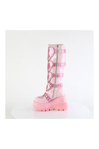 SHAKER-210 Pink Patent Knee Boot-Knee Boots-SEXYSHOES.COM