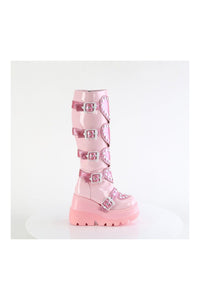 SHAKER-210 Pink Patent Knee Boot-Knee Boots-SEXYSHOES.COM