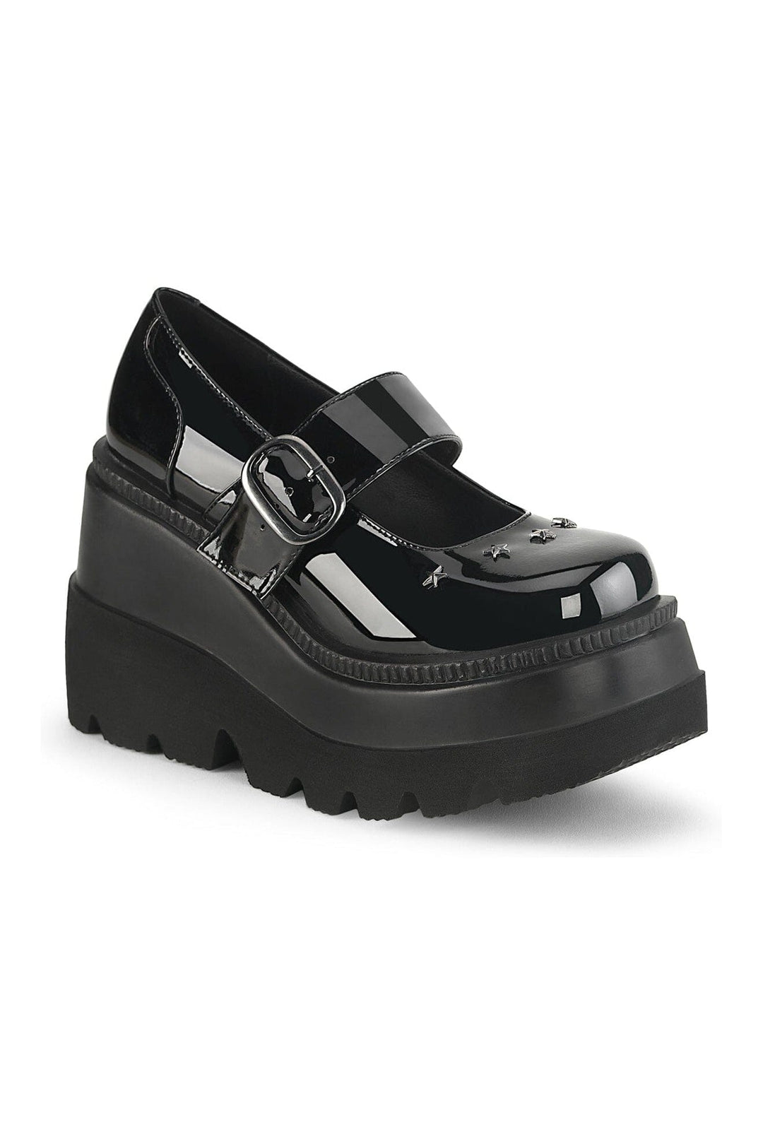 SHAKER-23 Black Patent Mary Jane