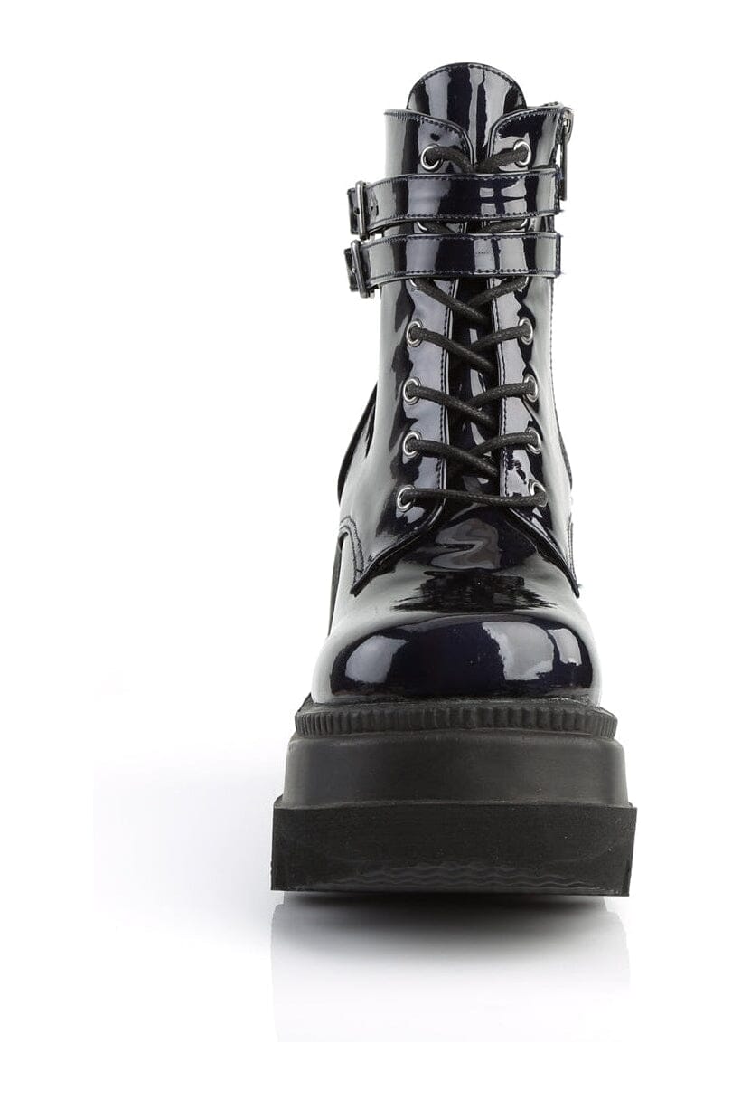 SHAKER-52 Black Hologram Ankle Boot-Ankle Boots-SEXYSHOES.COM