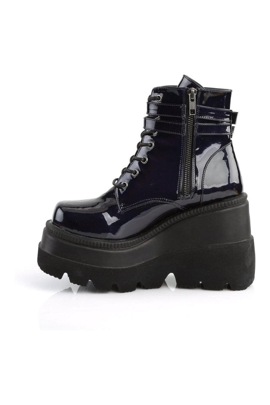 SHAKER-52 Black Hologram Ankle Boot-Ankle Boots-SEXYSHOES.COM
