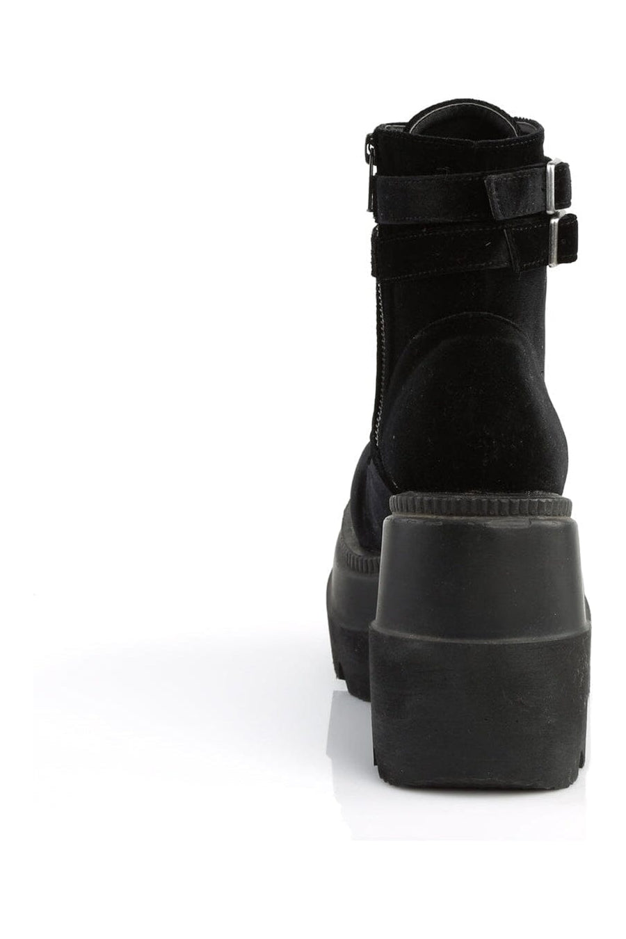 SHAKER-52 Black Velvet Ankle Boot-Ankle Boots-SEXYSHOES.COM