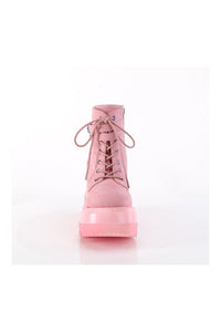 SHAKER-52 Pink Vegan Suede Ankle Boot-Ankle Boots-SEXYSHOES.COM