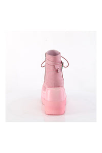 SHAKER-52 Pink Vegan Suede Ankle Boot-Ankle Boots-SEXYSHOES.COM