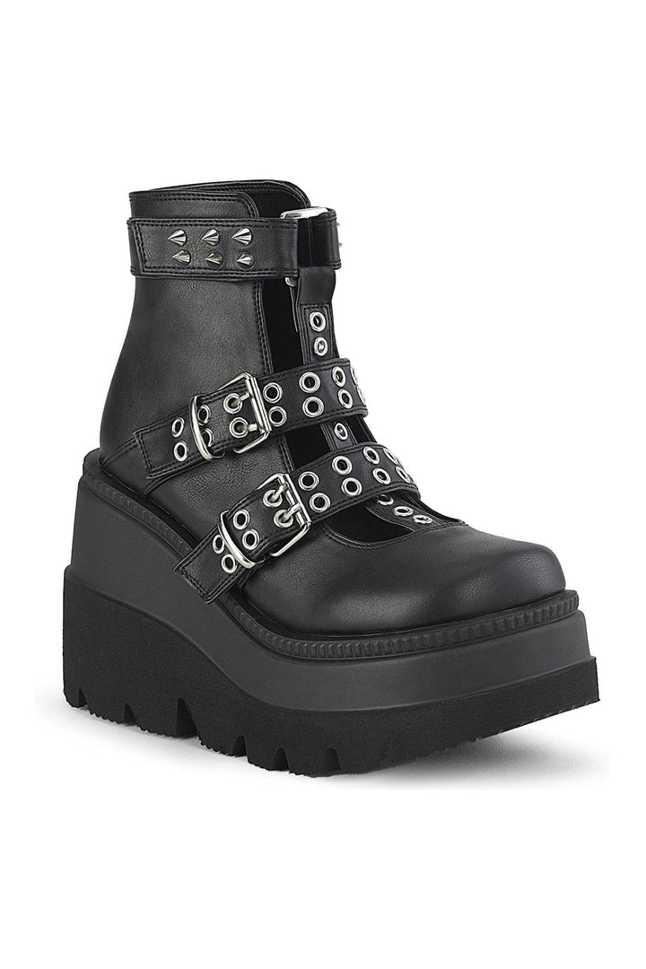 SHAKER-62 Black Vegan Leather Ankle Boot