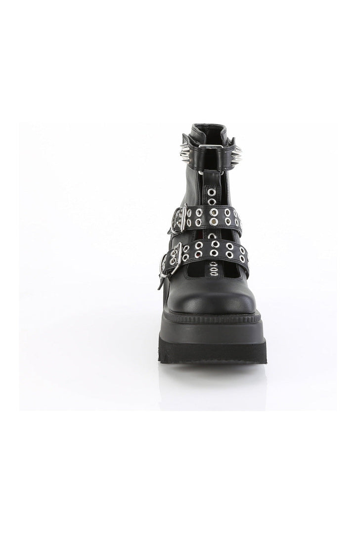 SHAKER-62 Black Vegan Leather Ankle Boot