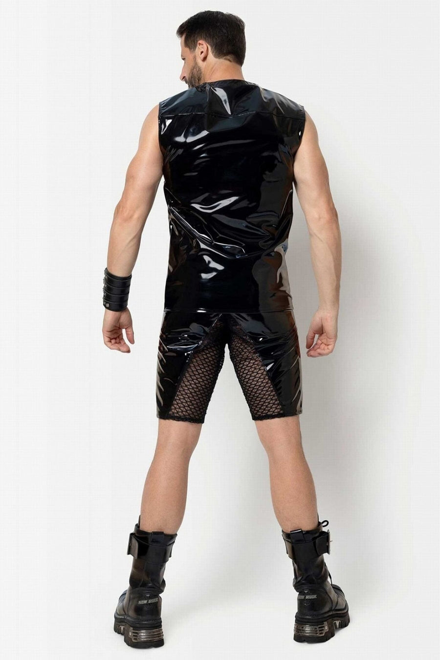 L'HOMME SOREN Wife Beater Tank in Black 