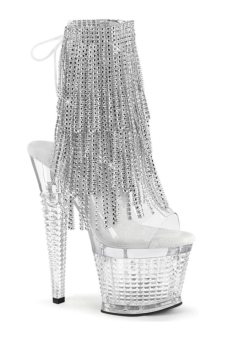 SPECTATOR-1017RSF Clear Vinyl Ankle Boot