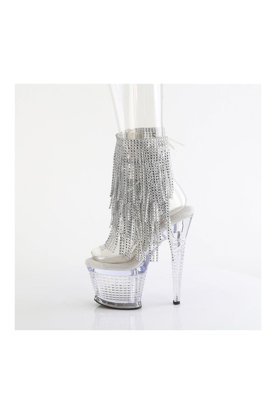 SPECTATOR-1017RSF Clear Vinyl Ankle Boot