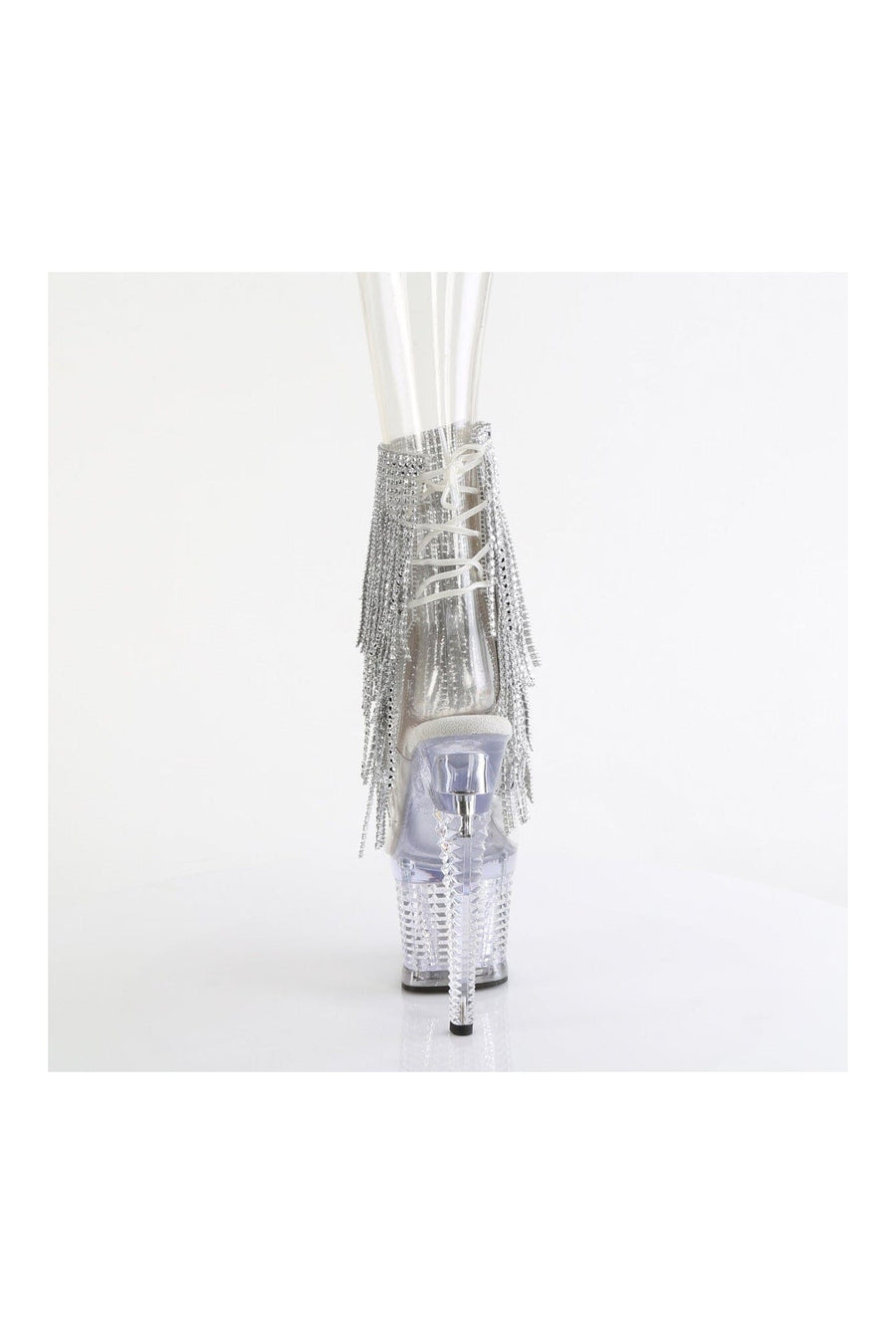 Pleaser SPECTATOR-1017RSF Clear Vinyl Ankle Boot in Clear Vinyl