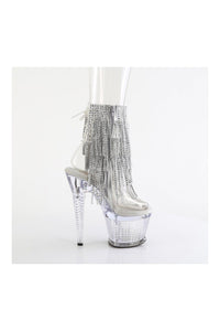 Pleaser SPECTATOR-1017RSF Clear Vinyl Ankle Boot in Clear Vinyl