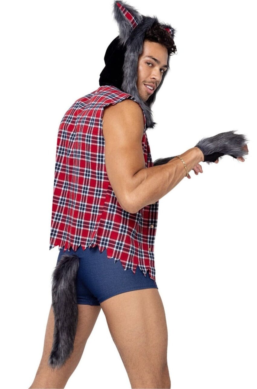 Roma Costumes 3PC Men's Full Moon Werewolf in Red 