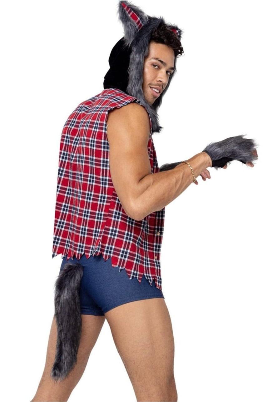 Roma Costumes 3PC Men's Full Moon Werewolf in Red 