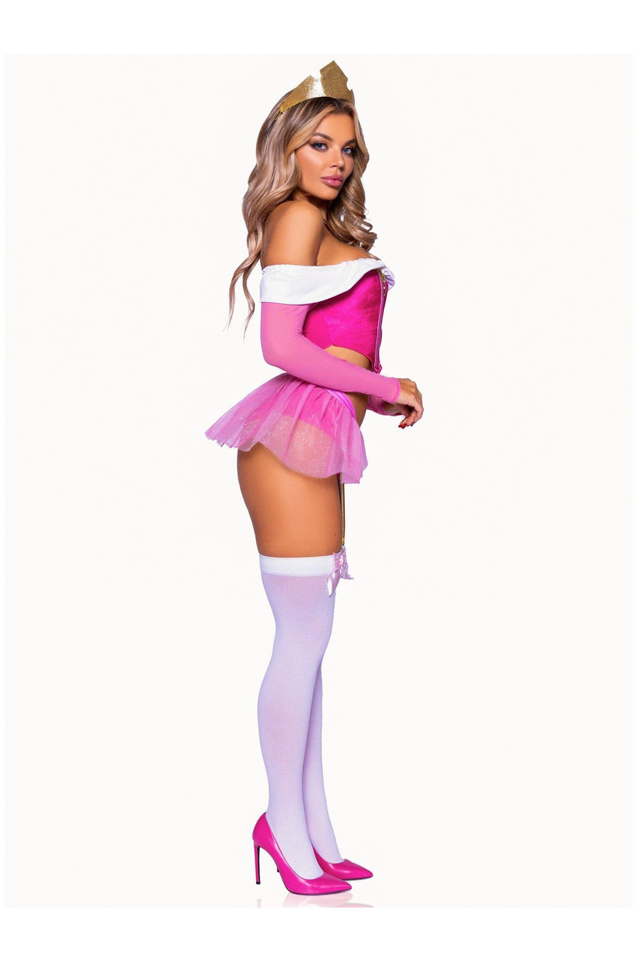 Leg Avenue 4 Piece Dreamy Princess in Pink 