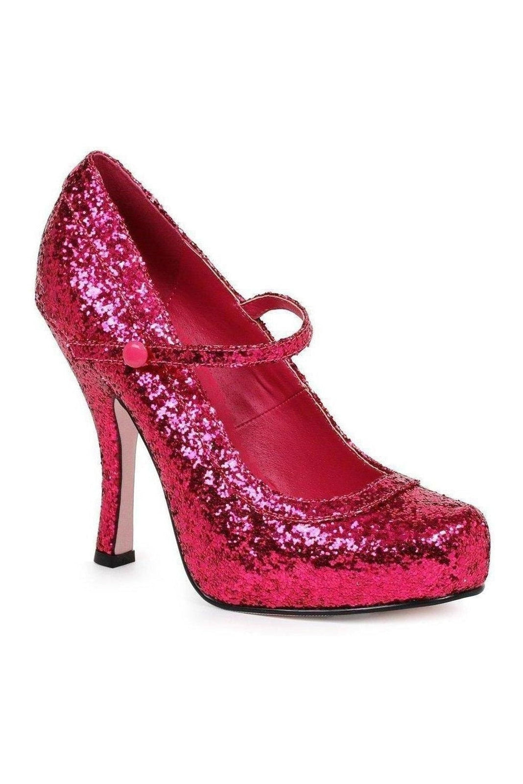 423-CANDY Costume Pump | Fuchsia Glitter-Ellie Shoes-SEXYSHOES.COM