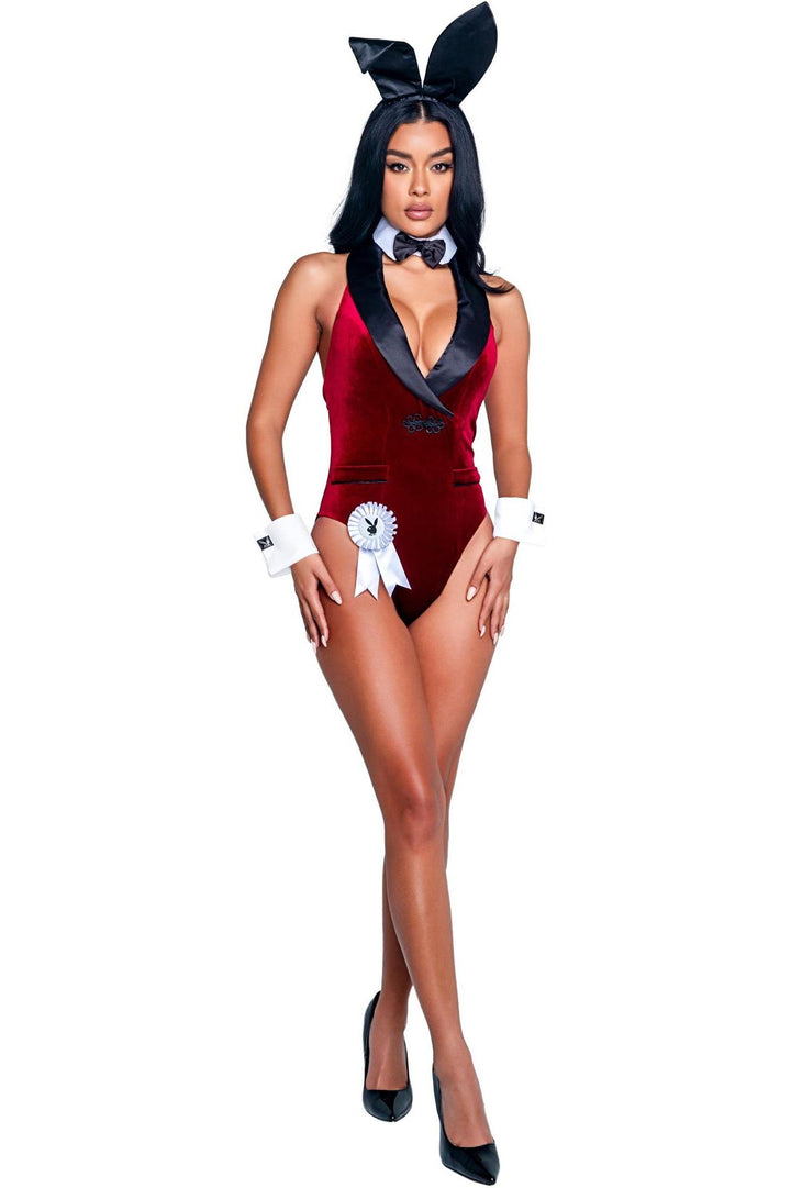 Roma Confidential 8PC Playboy Smoking Lounge Bunny in Burgundy  from SexyShoes.com