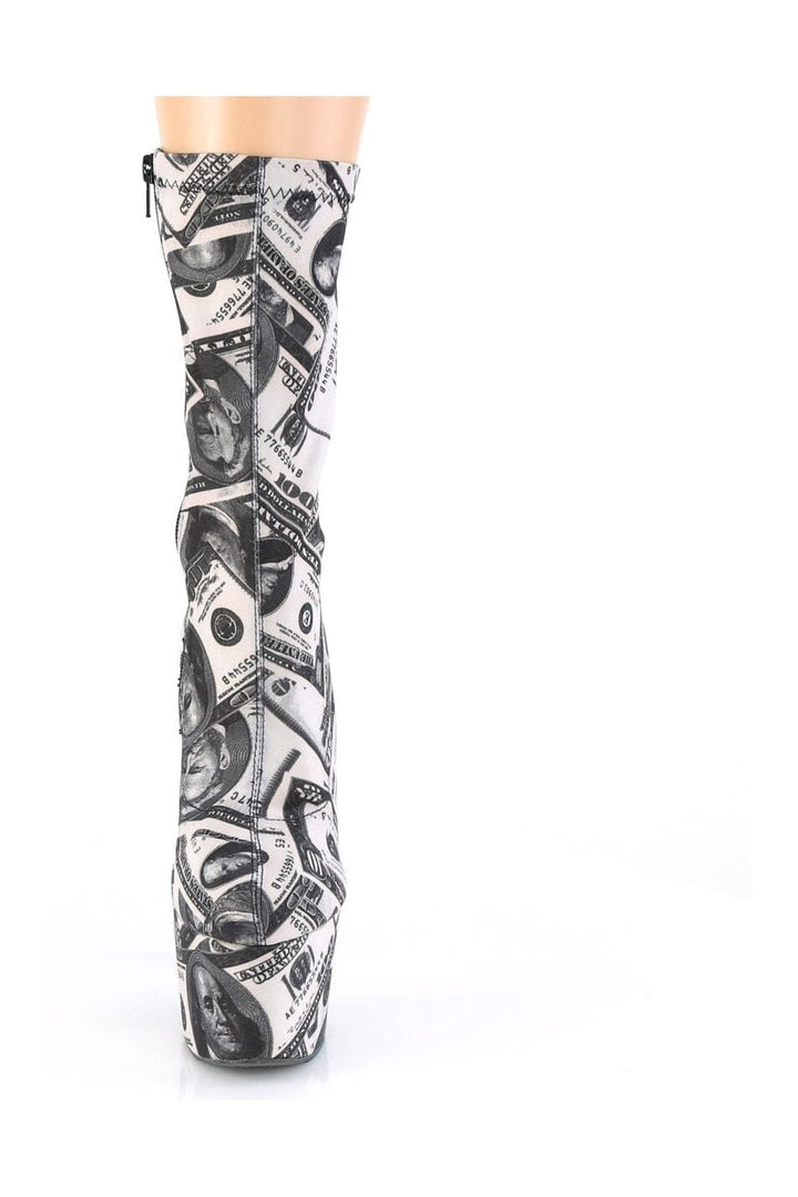 SS-ADORE-1002DP Exotic Boot | White Fabric