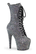 SS-ADORE-1040GR Black Glitter Ankle Boot
