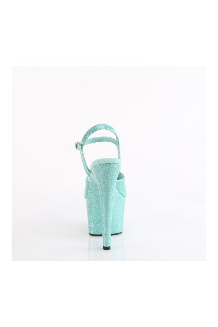 SS-ADORE-709GP Turquoise Glitter Patent Sandal