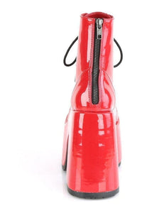 CAMEL-203 Ankle Boot | Red Patent-Ankle Boots-Demonia-SEXYSHOES.COM