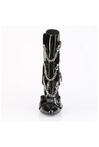 Devious Devious DAGGER-15 Ankle Boot in Black Patent