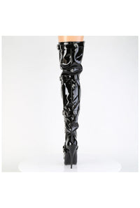 Devious Devious DOMINA-3027 Thigh Boot in Black Patent