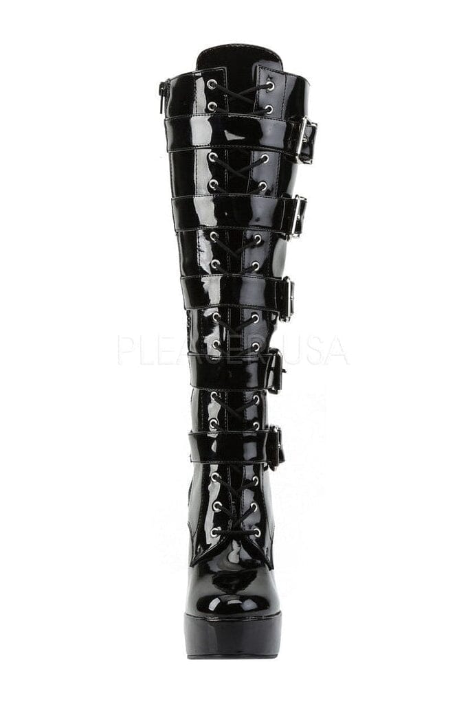SS-ELECTRA-2042 Platform Boot  | Black Patent