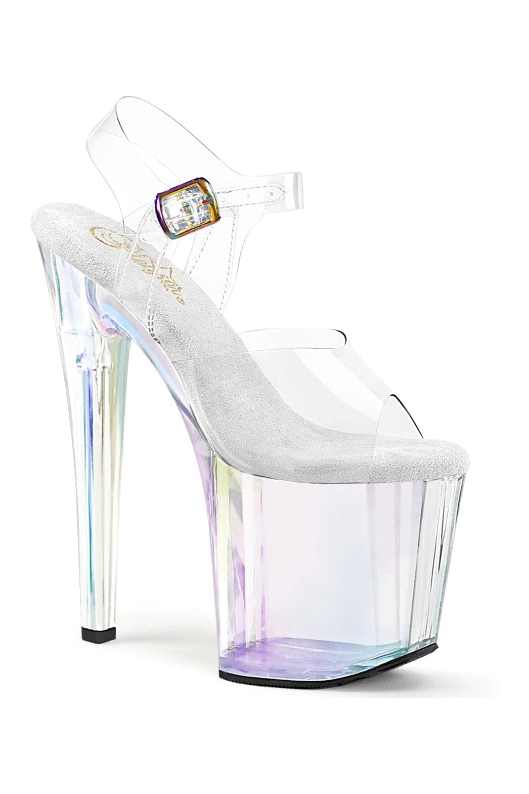 ENCHANT-708HT Clear Vinyl Sandal-Sandals-Pleaser-Clear-10-Vinyl-SEXYSHOES.COM