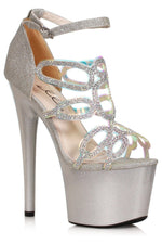 SS-Ellie Shoes 709-ZILLION Stiletto Sandal with Rhinestones