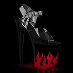 SS-FLAMINGO-808NLFL Clear Vinyl Sandal