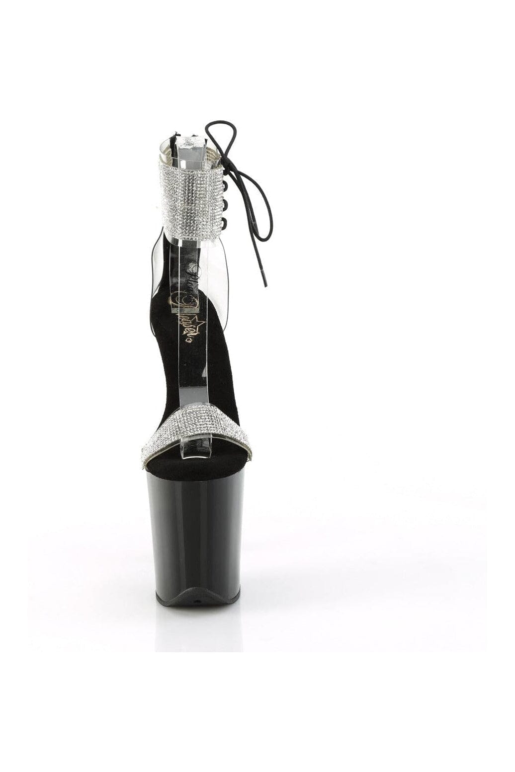 Pleaser FLAMINGO-827RS Clear Vinyl Sandal in Clear Vinyl