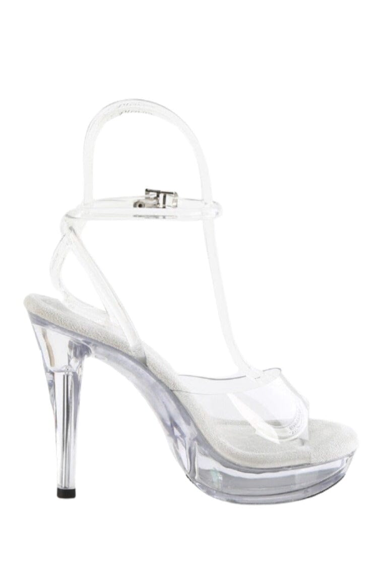 Fabulicious  COCKTAIL-506 Sandal in Clear Vinyl