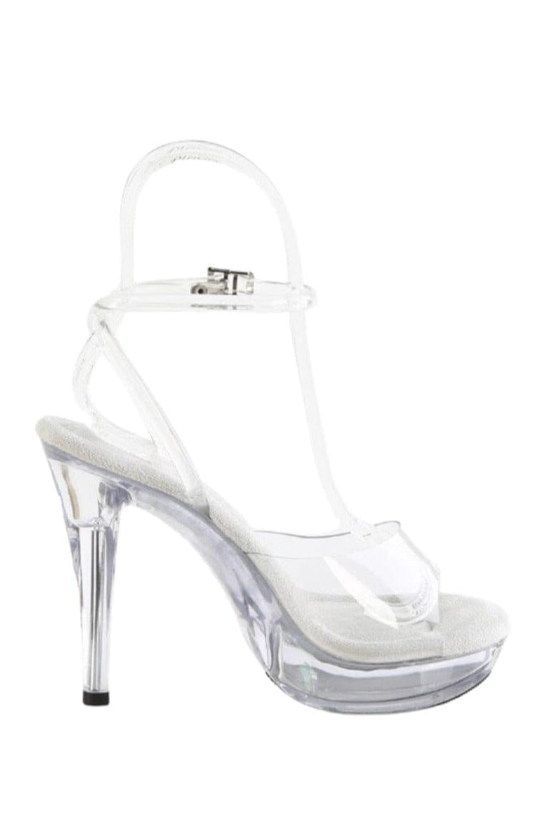 Fabulicious  COCKTAIL-506 Sandal in Clear Vinyl