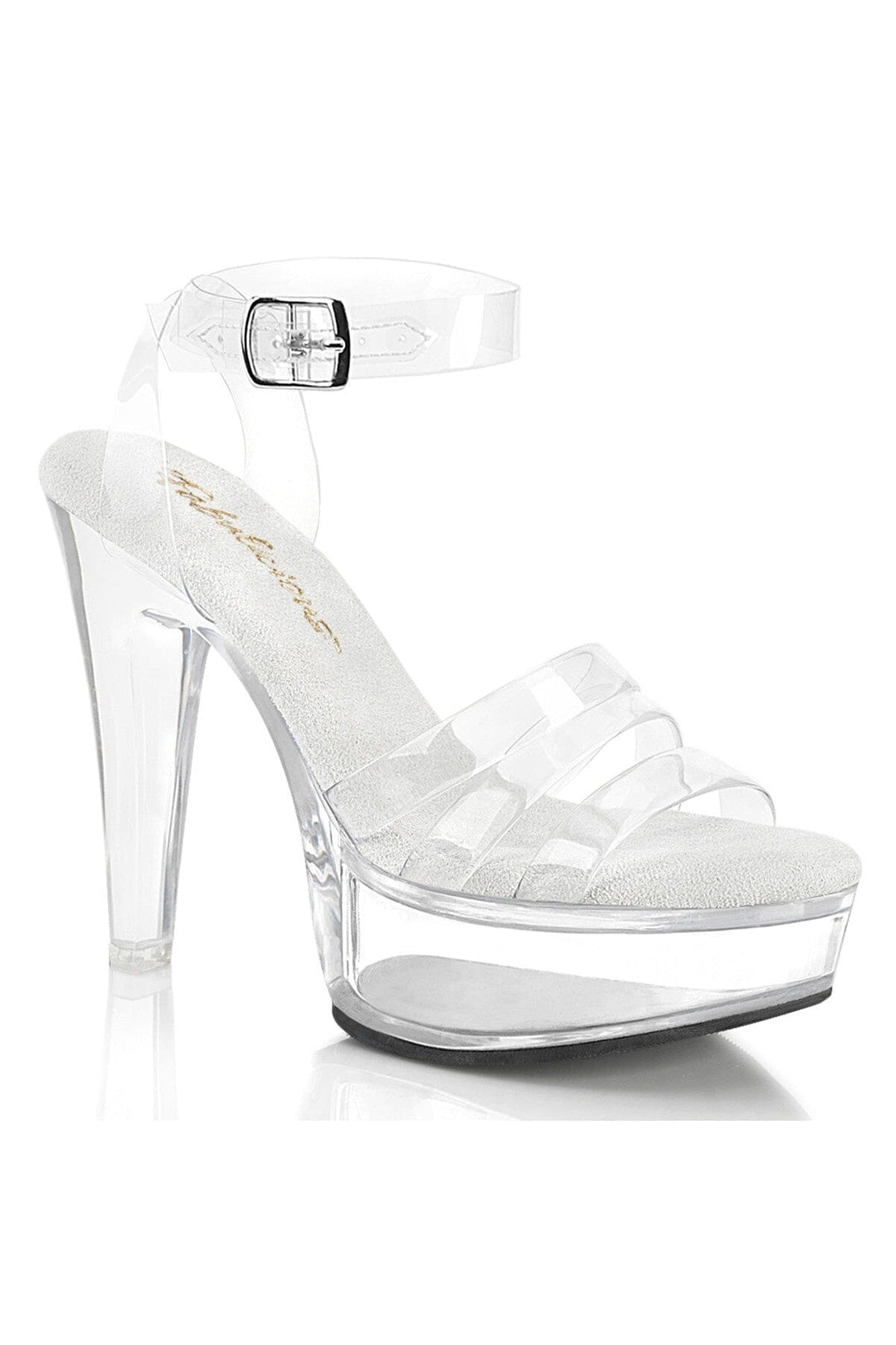 Fabulicious  MARTINI-505 Sandal in Clear Vinyl from SexyShoes.com