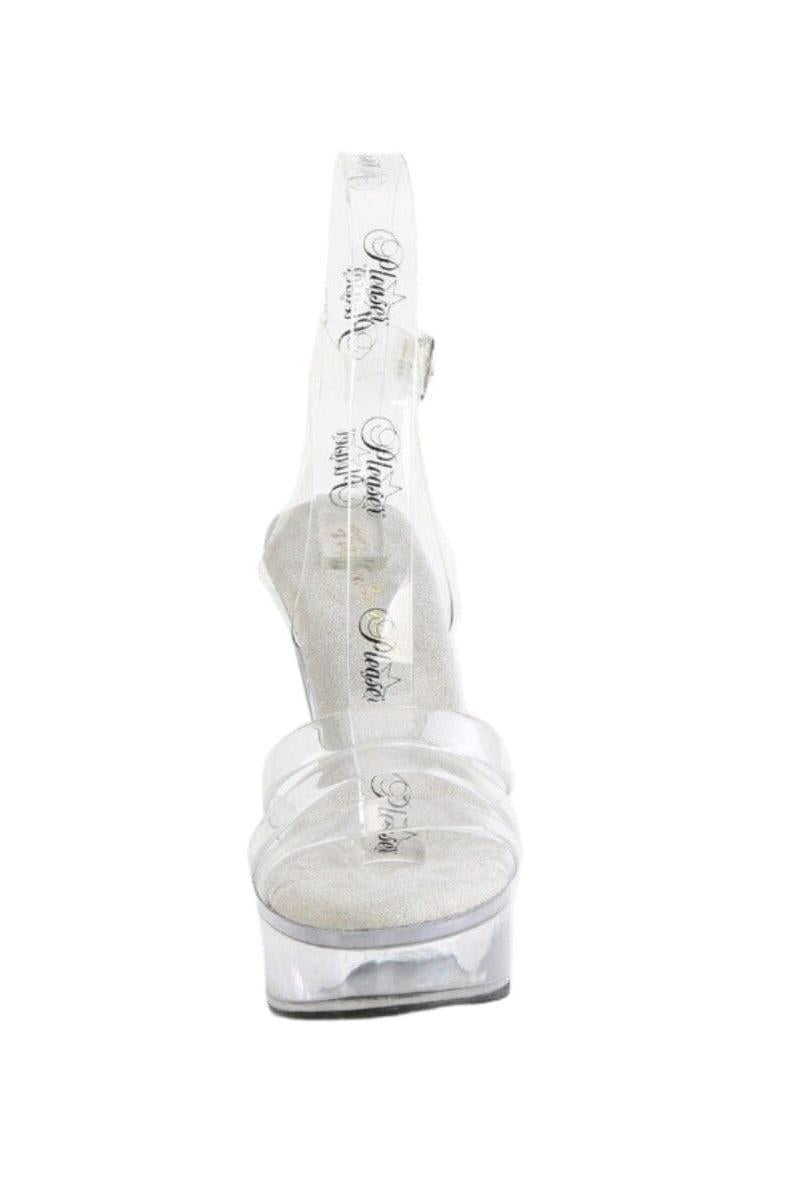 Fabulicious  MARTINI-505 Sandal in Clear Vinyl