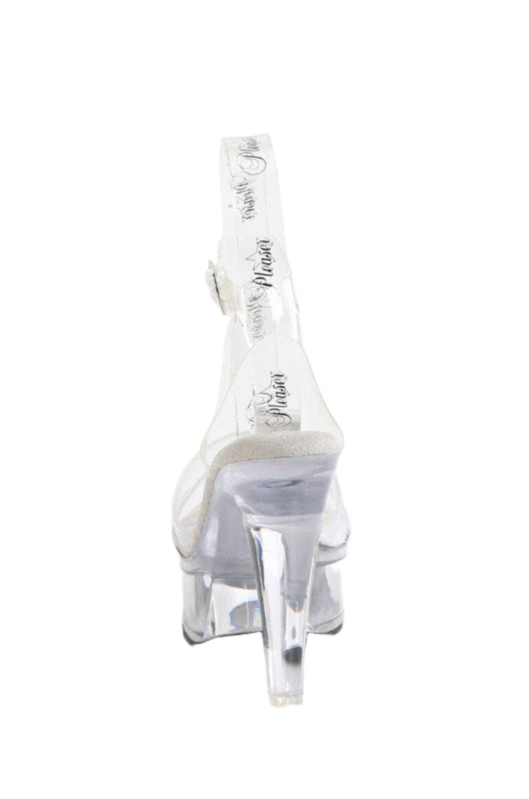 Fabulicious  MARTINI-505 Sandal in Clear Vinyl