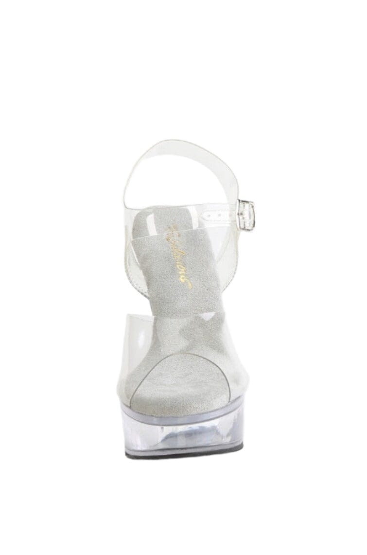 Fabulicious  MARTINI-508 Sandal in Clear Vinyl