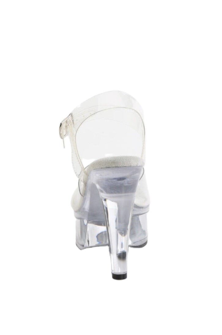 Fabulicious  MARTINI-508 Sandal in Clear Vinyl