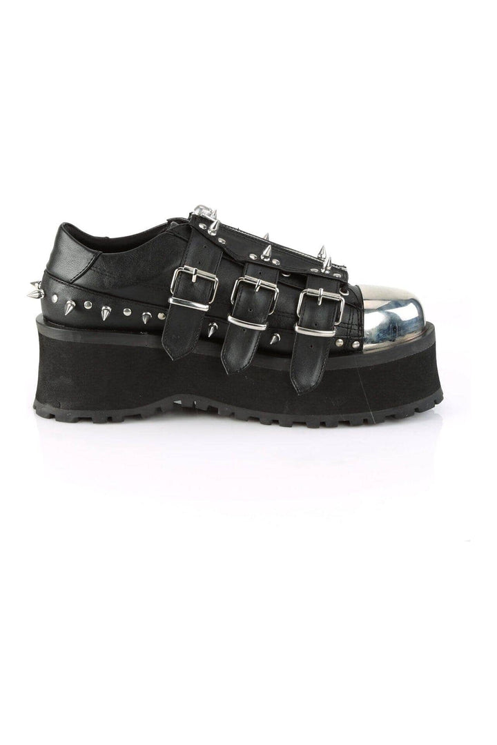 GRAVEDIGGER-03 Black Vegan Leather Need Type-Need Type-Demonia-SEXYSHOES.COM